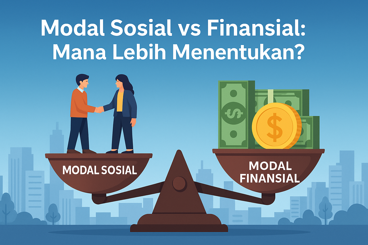 Jika Anda berada di awal merintis usaha, kemungkinan besar modal sosial akan menjadi pendorong awal yang lebih relevan.